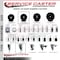 Service Caster 3.5'' Hard Rubber Swivel 7/8'' Expand Stem Caster Set 2 Total Lock Brakes, 4PK SCC-EXTTL20S3514-HRS-2-S-2-78 - alternate 2